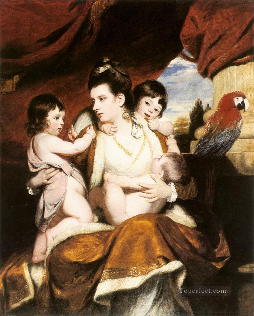 Lady Cockburn and her 3eldest sons Joshua Reynolds Oil Paintings